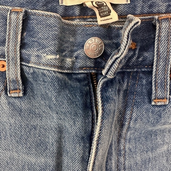 Madewell Relaxed Mid-Length Distressed Denim Shorts | Size 25 - Picture 4 of 5